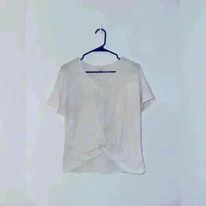 Harper Heritage Front Tie Top in White
